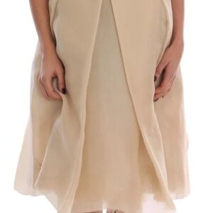 Elegant Beige Women's Skirt